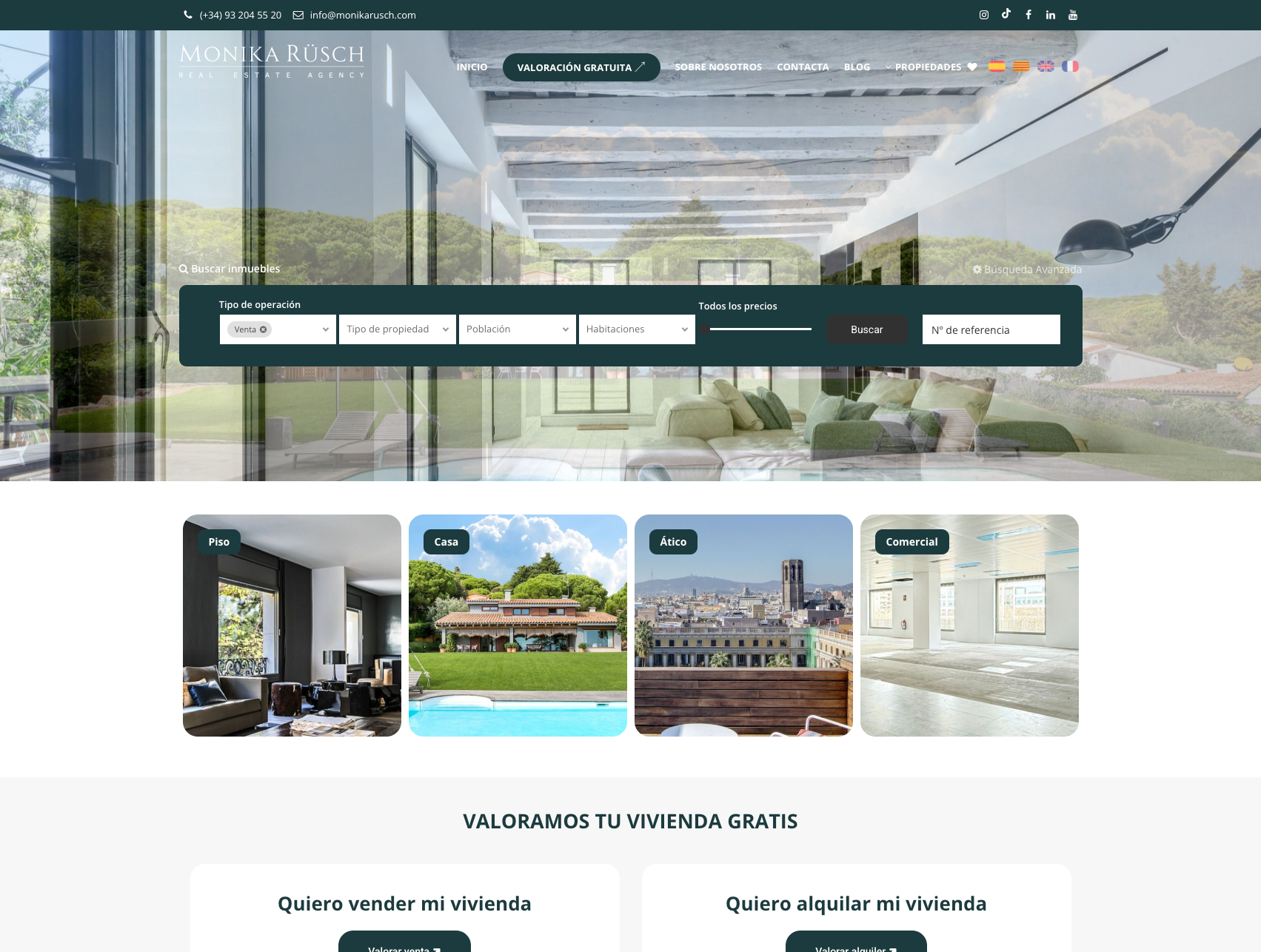 web inmobiliaria hecha con Inmoweb